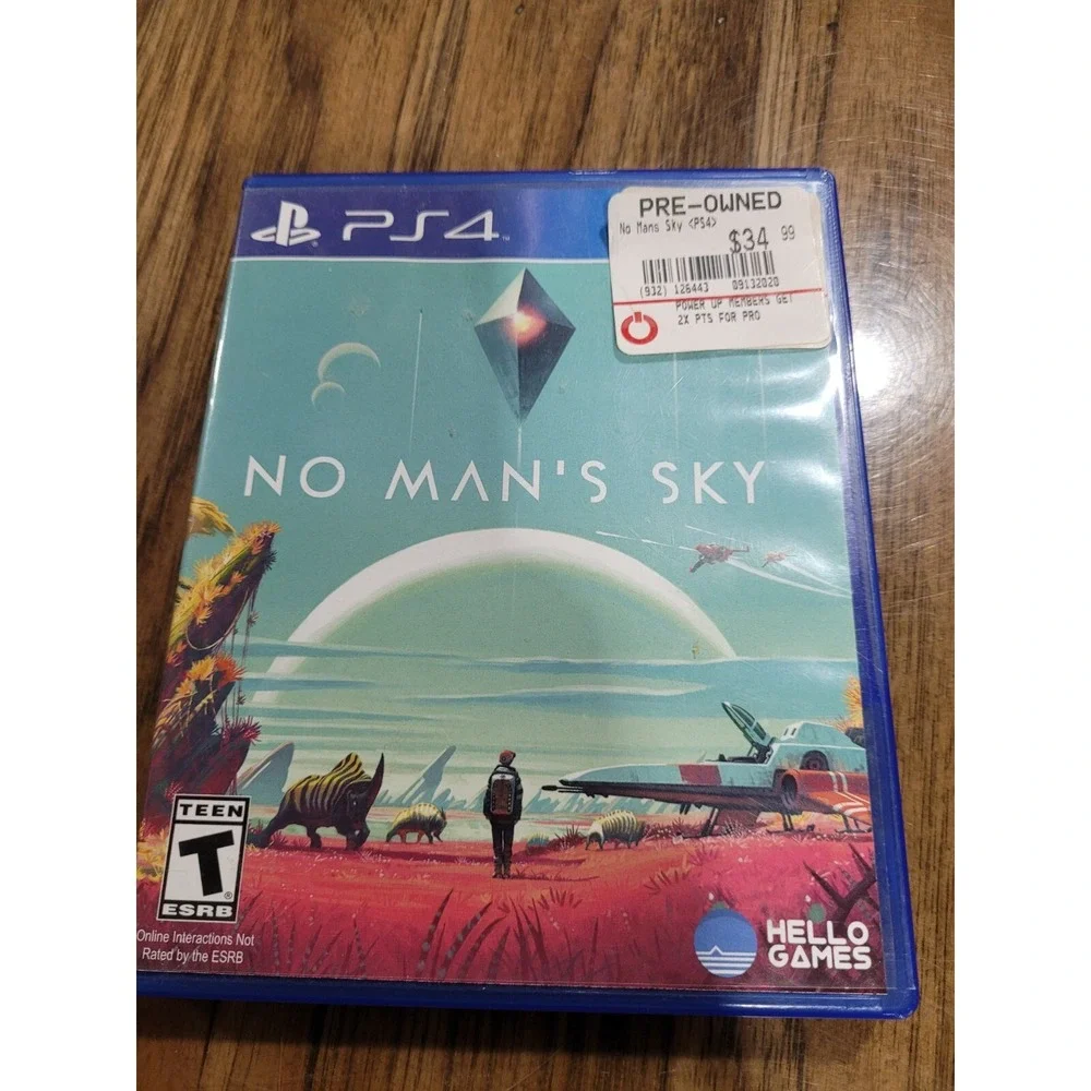PS4 2016 No Man's Sky game Teen Rated and Case